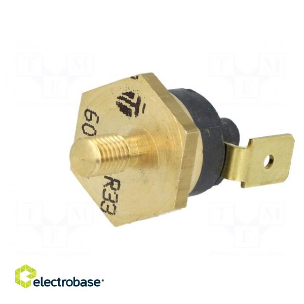 Sensor: thermostat | NC | 60°C | 16A | 250VAC | connectors 6,3mm | ±15°C image 2