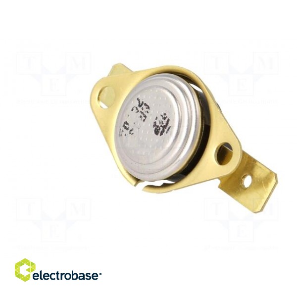 Sensor: thermostat | NC | 70°C | 16A | 250VAC | connectors 6,3mm | ±15°C paveikslėlis 4