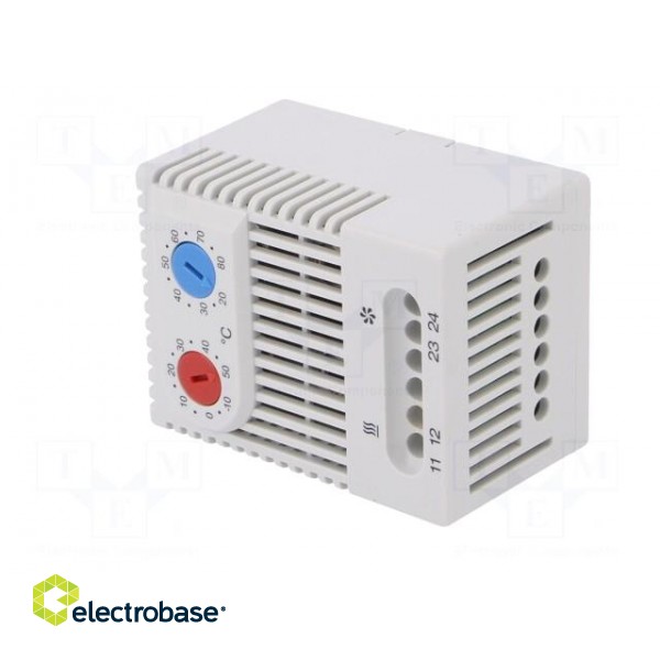 Sensor: thermostat | Contacts: NC + NO | 10A | 250VAC | IP20 image 2