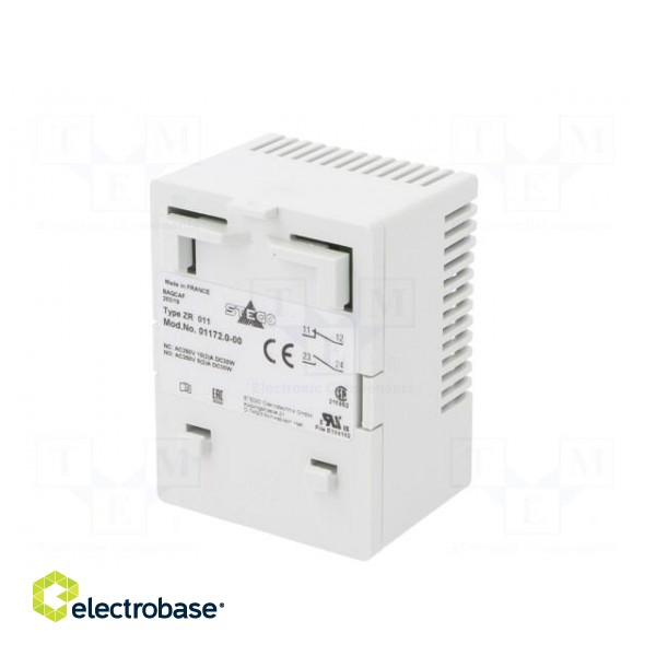 Sensor: thermostat | Contacts: NC + NO | 10A | 250VAC | IP20 paveikslėlis 6