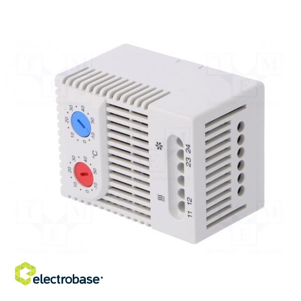 Sensor: thermostat | NC + NO | 10A | 250VAC | screw terminals | IP20 image 2