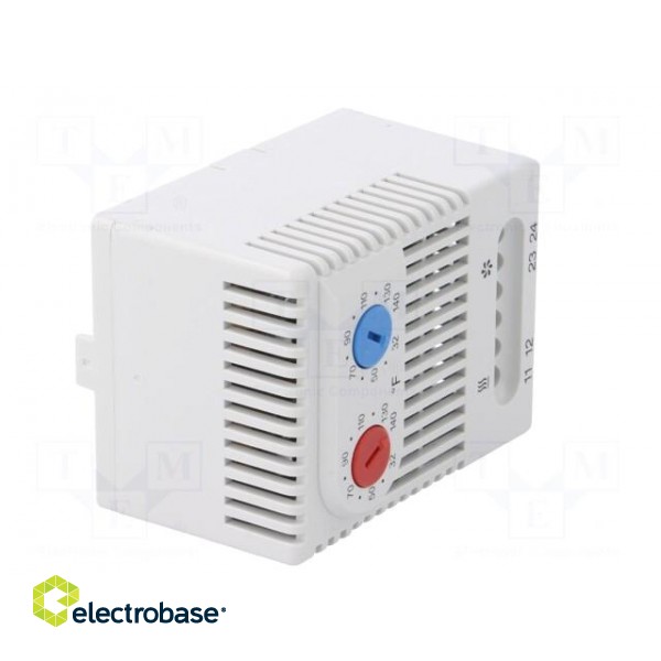 Sensor: thermostat | Contacts: NC + NO | 10A | 250VAC | IP20 | -45÷80°C image 8