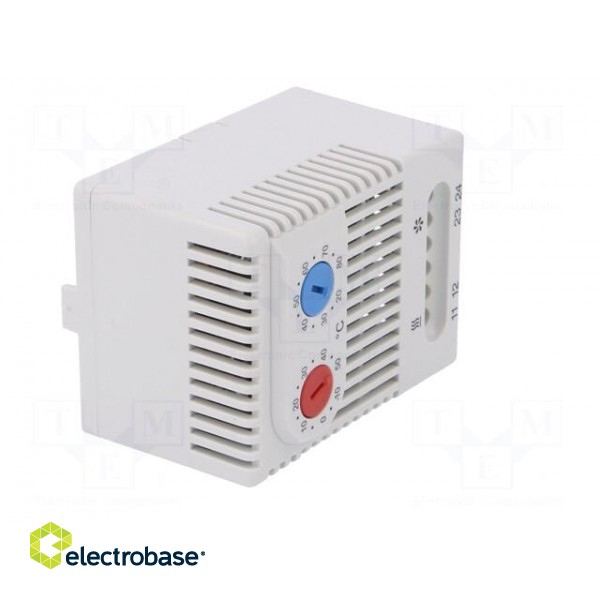 Sensor: thermostat | Contacts: NC + NO | 10A | 250VAC | IP20 фото 8