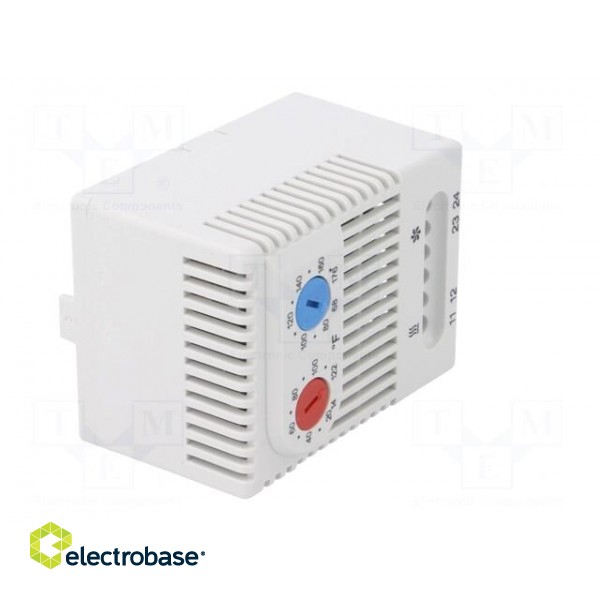 Sensor: thermostat | Contacts: NC + NO | 10A | 250VAC | IP20 | -45÷80°C image 8