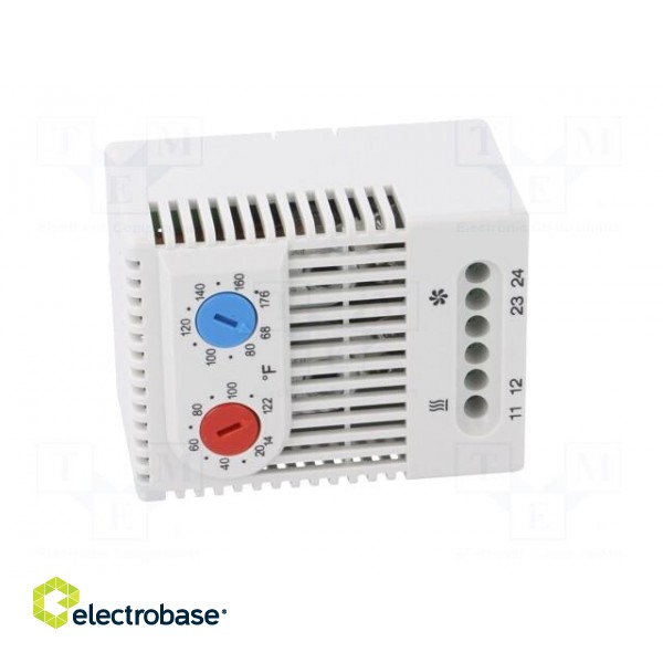 Sensor: thermostat | Contacts: NC + NO | 10A | 250VAC | IP20 | -45÷80°C paveikslėlis 9