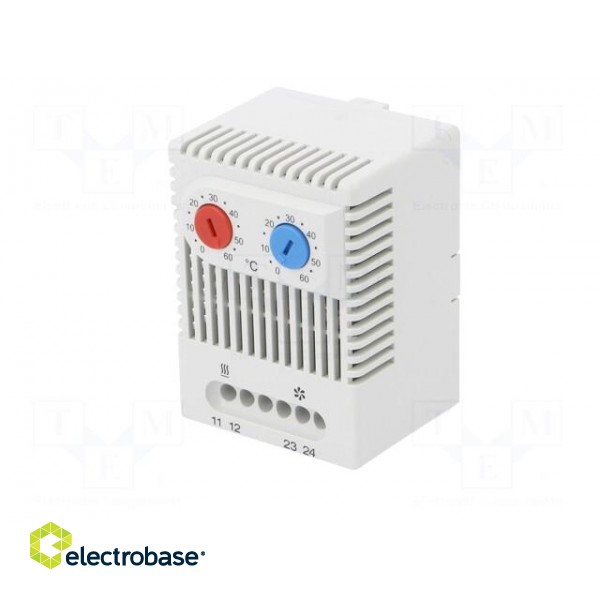 Sensor: thermostat | Contacts: NC + NO | 10A | 250VAC | IP20 paveikslėlis 2