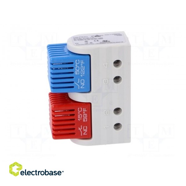 Sensor: thermostat | Contacts: NC + NO | 5A | 250VAC | IP20 | -40÷80°C paveikslėlis 9