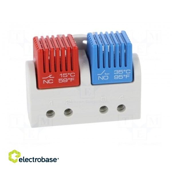 Sensor: thermostat | Contacts: NC + NO | 5A | 250VAC | IP20 | -40÷80°C image 9