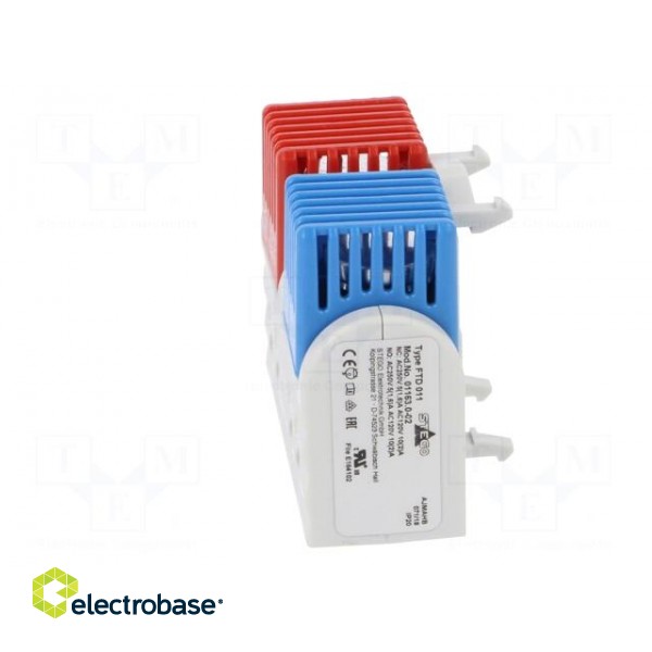 Sensor: thermostat | Contacts: NC + NO | 5A | 250VAC | IP20 | -40÷80°C фото 3