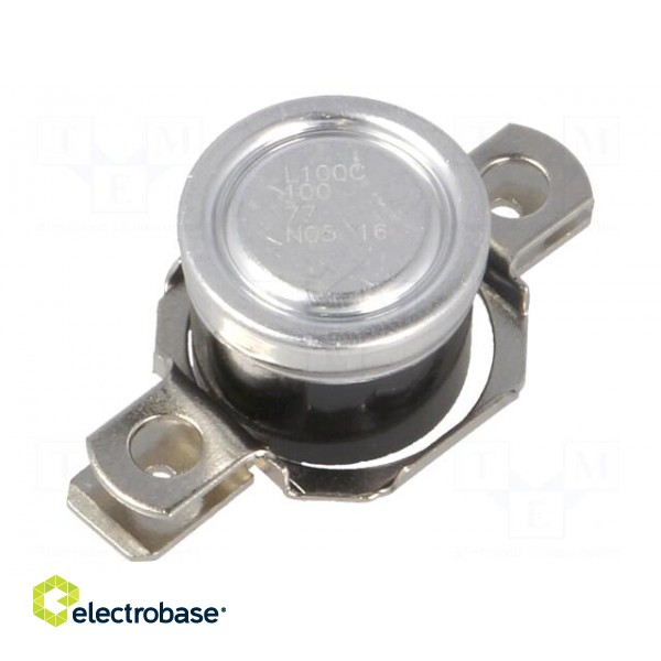 Sensor: thermostat | NC | Topen: 100°C | Tclos: 80°C | 10A | 240VAC | ±4°C