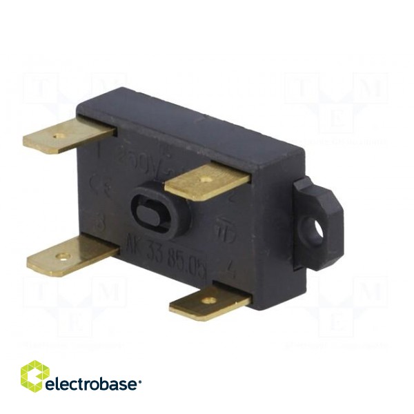 Sensor: thermostat | NC x2 | 85°C | 16A | 250VAC | connectors 6,3mm image 4