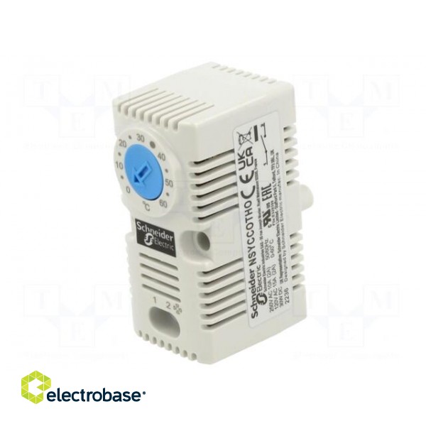Sensor: thermostat | NO | 10A | 250VAC | 0÷60°C image 1