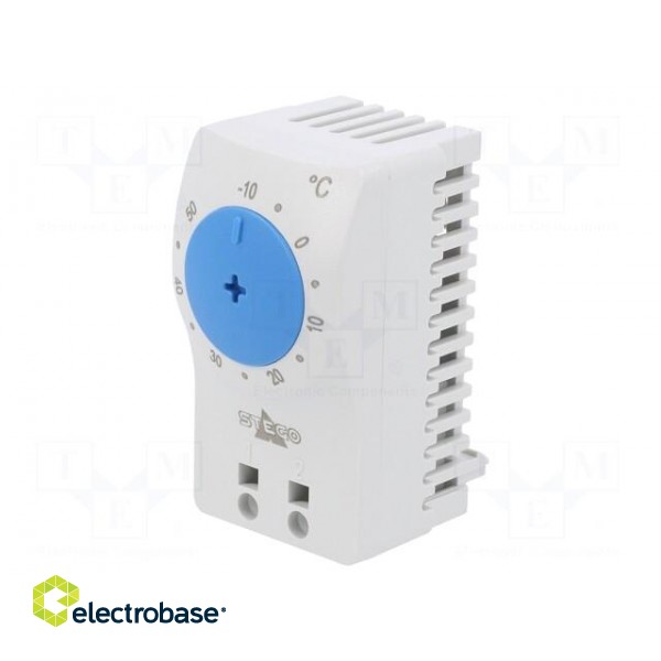 Sensor: thermostat | NO | 10A | 250VAC | spring clamps | 60x33x41mm image 1