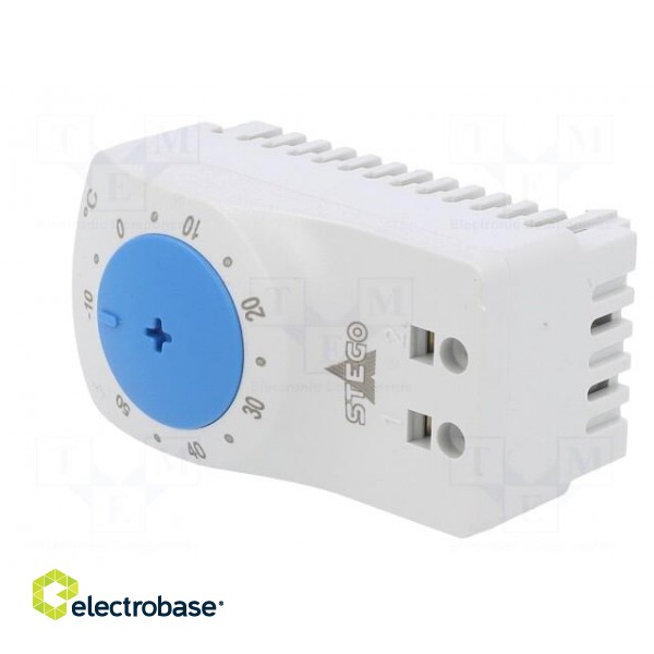 Sensor: thermostat | NO | 10A | 250VAC | spring clamps | 60x33x41mm image 2