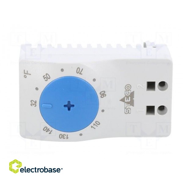 Sensor: thermostat | NO | 10A | 250VAC | spring clamps | 60x33x41mm фото 9