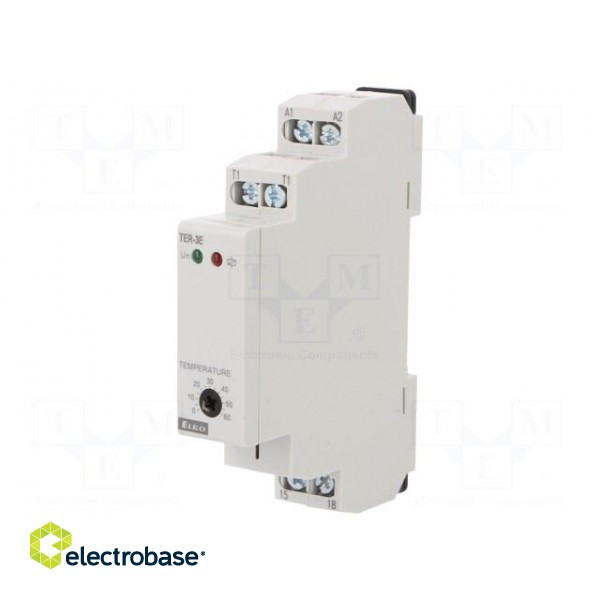 Sensor: thermostat | NO | 16A | 250VAC | screw terminals | IP10 фото 1
