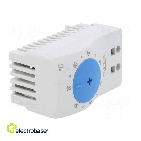 Sensor: thermostat | NO | 3A | 250VAC | spring clamps | 60x33x41mm | IP20 фото 8