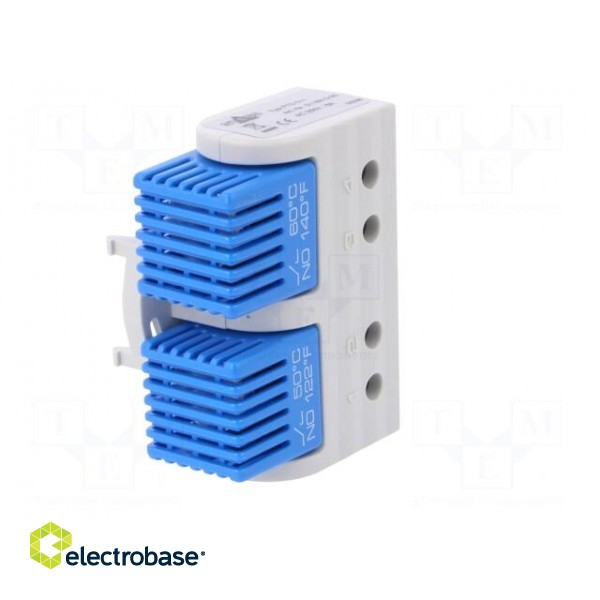 Sensor: thermostat | Contacts: NO x2 | 5A | 250VAC | IP20 | Mounting: DIN image 8