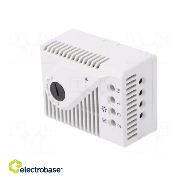 Sensor: thermostat | Contacts: SPDT | 10A | 120VAC | IP20 | Mounting: DIN image 2