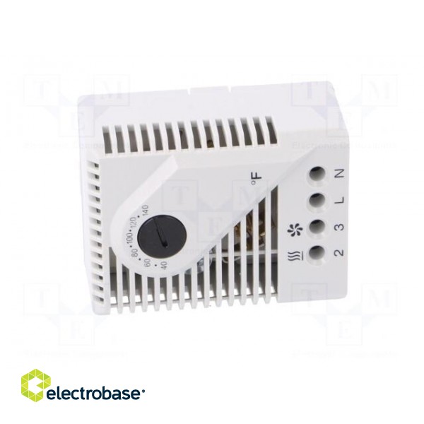 Sensor: thermostat | Contacts: SPDT | 10A | 120VAC | IP20 | Mounting: DIN paveikslėlis 9