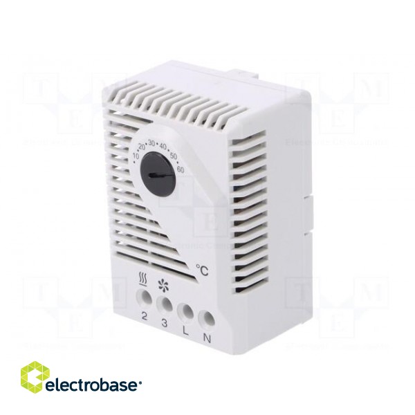 Sensor: thermostat | Contacts: SPDT | 10A | 120VAC | IP20 | Mounting: DIN фото 1