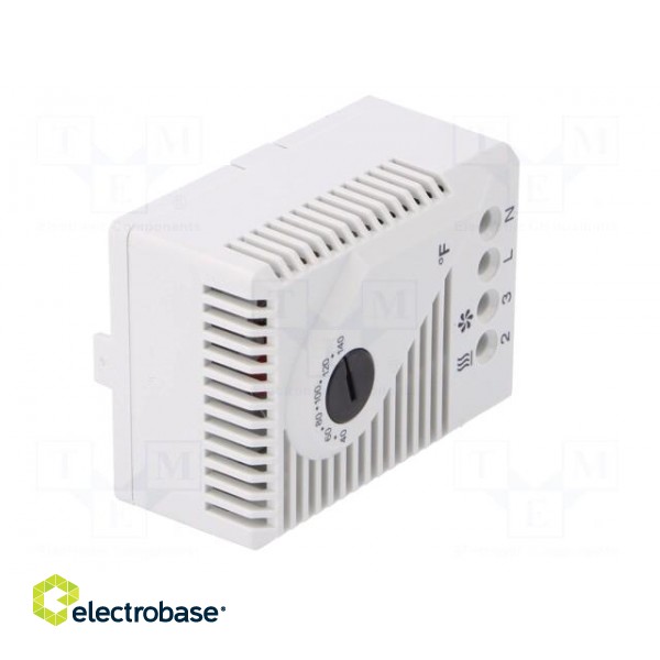 Sensor: thermostat | Contacts: SPDT | 10A | 250VAC | IP20 | Mounting: DIN фото 8
