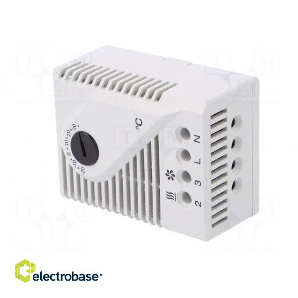 Sensor: thermostat | Contacts: SPDT | 10A | 250VAC | IP20 | Mounting: DIN фото 2