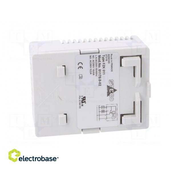 Sensor: thermostat | Contacts: SPDT | 10A | 250VAC | IP20 | Mounting: DIN фото 5