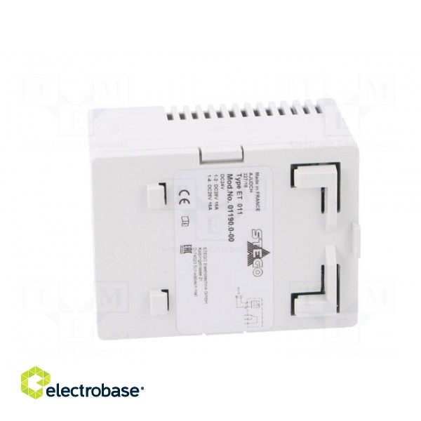 Sensor: thermostat | Contacts: SPDT | 16A | IP20 | Mounting: DIN фото 5