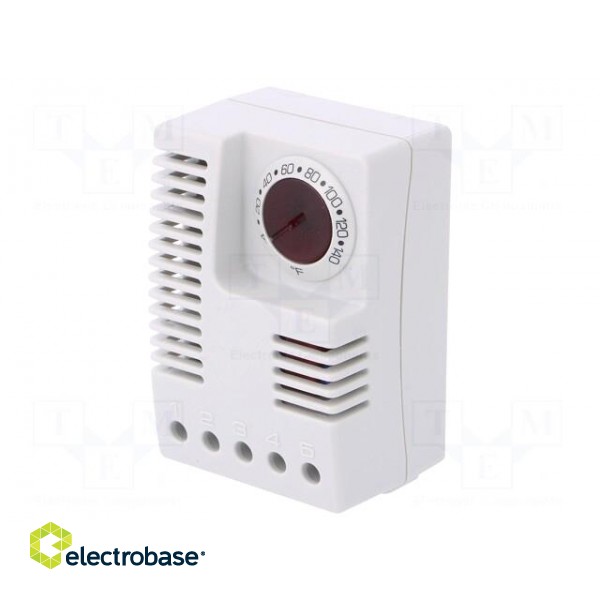 Sensor: thermostat | Contacts: SPDT | 8A | Uoper.max: 250VAC | IP20 paveikslėlis 1