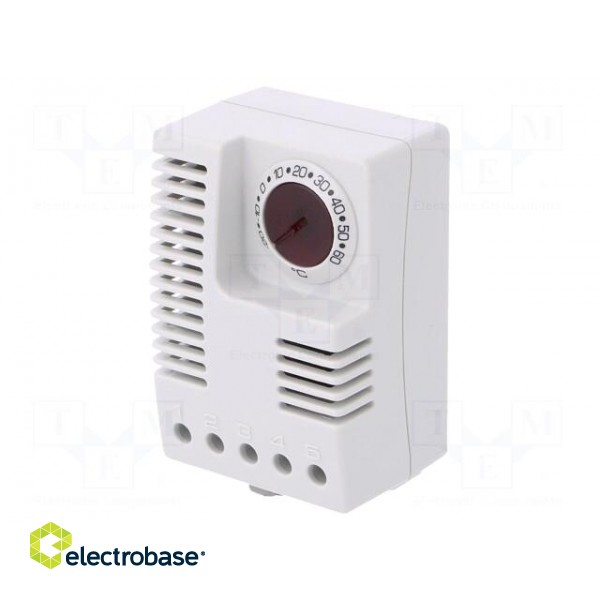 Sensor: thermostat | SPDT | 8A | screw terminals | Temp: -40÷85°C | IP20 paveikslėlis 1