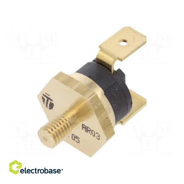 Sensor: thermostat | SPST-NC | 100°C | 16A | 250VAC | connectors 6,3mm