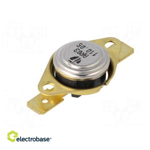 Sensor: thermostat | Output conf: SPST-NC | 110°C | 16A | 250VAC | ±5°C paveikslėlis 6