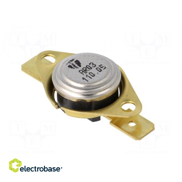 Sensor: thermostat | Output conf: SPST-NC | 110°C | 16A | 250VAC | ±5°C paveikslėlis 8