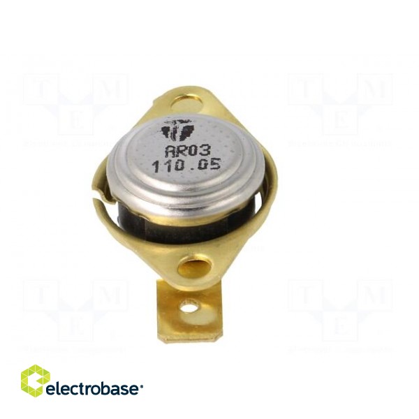 Sensor: thermostat | Output conf: SPST-NC | 110°C | 16A | 250VAC | ±5°C image 9