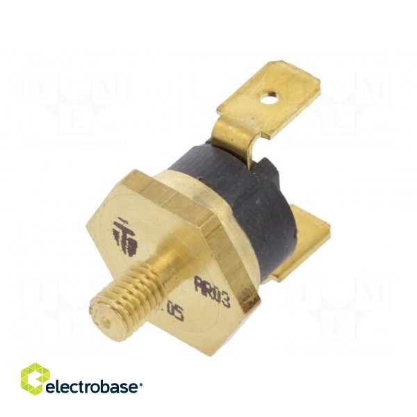 Sensor: thermostat | SPST-NC | 130°C | 16A | 250VAC | connectors 6,3mm