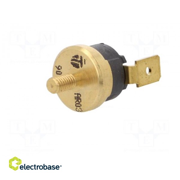 Sensor: thermostat | Output conf: SPST-NC | 90°C | 16A | 250VAC | ±5°C image 2