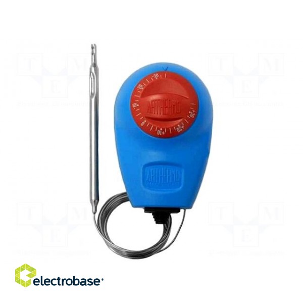 Sensor: thermostat with capillary | SPDT | 16A | 400VAC | ±3°C | 0÷90°C