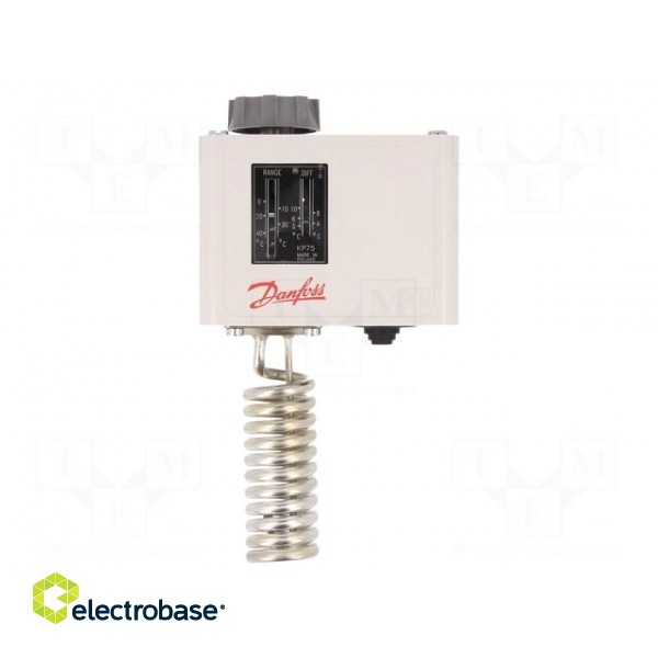 Sensor: thermostat with capillary | SPDT | 16A | 400VAC | 0÷40°C image 1