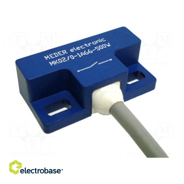 Reed switch | Range: 7.5mm | Pswitch: 3W | 32.4x16.7x10mm | 0.25A | MM2