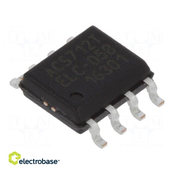 Sensor: current | SO8 | Usup: 4.5÷5.5VDC | ±5A | Temp: -40÷85°C | 185mV/A