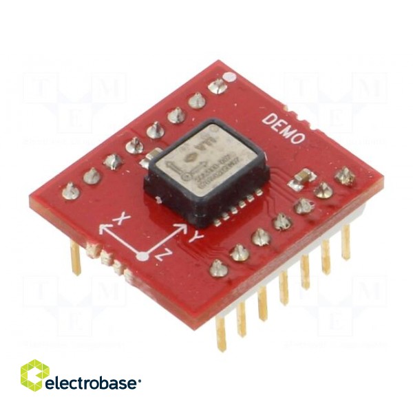 Sensor: accelerometer | Range: -6÷6g | 3÷3.6VDC | -40÷125°C