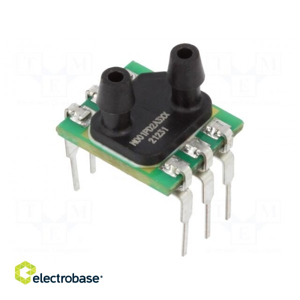 Sensor: pressure | -1÷1psi | differential | OUT: I2C | Usup: 3.3VDC | DIP