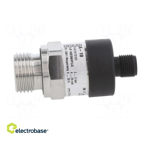 Converter: pressure | Pressure setting range: 0÷6bar | 8÷30VDC фото 3
