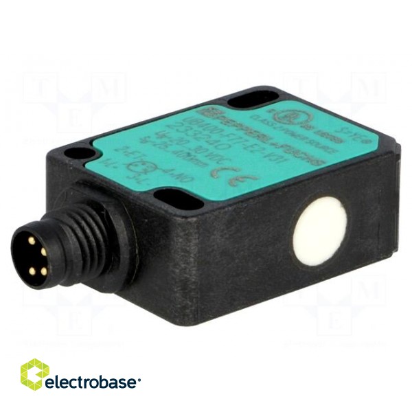Sensor: ultrasonic | Range: 400mm | PNP / NO | Usup: 20÷30VDC | PIN: 4 image 1