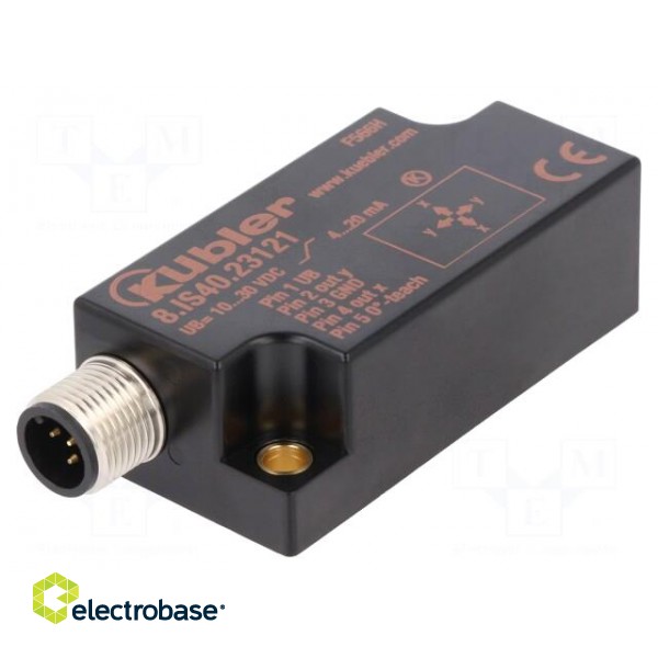 Sensor: tilt | ±60° | connector M12 | 2- axis | -30÷70°C | 10÷30VDC image 1