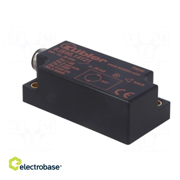 Sensor: tilt | 0÷360° | connector M12 | 1- axis | -30÷70°C | 10÷30VDC paveikslėlis 4