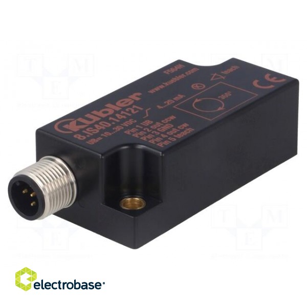 Sensor: tilt | 0÷360° | connector M12 | 1- axis | -30÷70°C | 10÷30VDC image 1