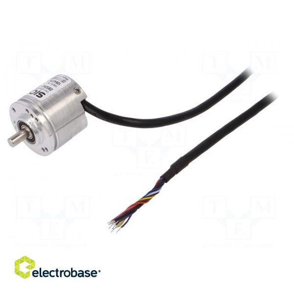 Encoder: incremental | Usup: 7÷30VDC | 600imp/revol | shaft 6mm | IP65