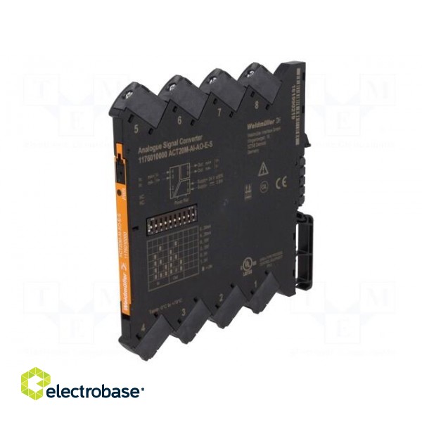 Converter: analog signals | for DIN rail mounting | 24VDC | 0÷70°C image 1